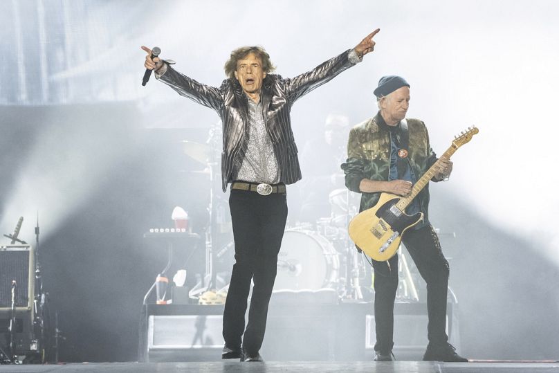 Mick Jagger et Keith Richards se produisent lors de la première soirée de leur tournée « Hackney Diamonds »