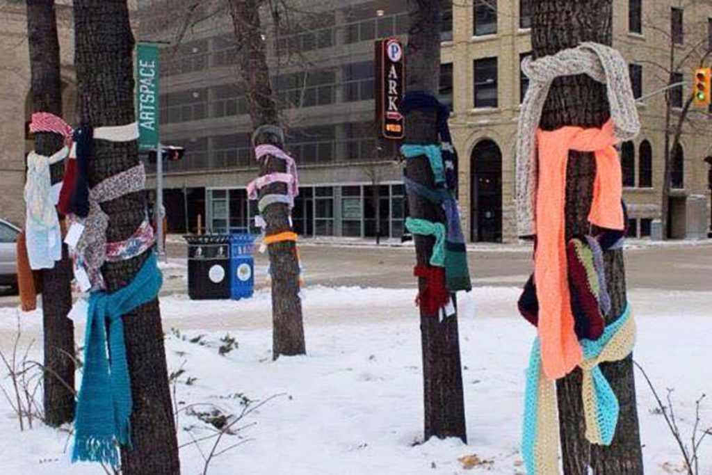 L'histoire touchante des écharpes nouées aux arbres cet hiver