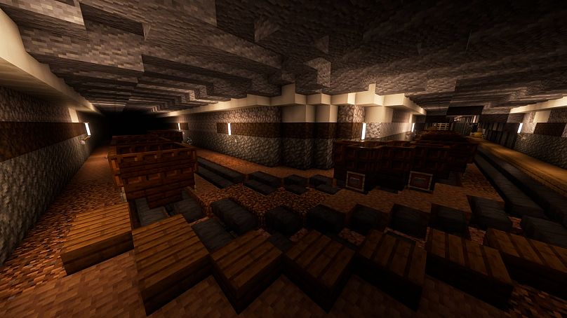 Des photos montrent l'intérieur des mines de sel de Soledar recréées dans Minecraft