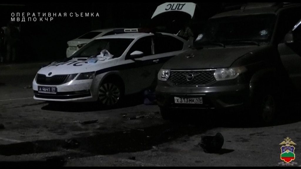 A group of militants attacked a police checkpoint in Russia