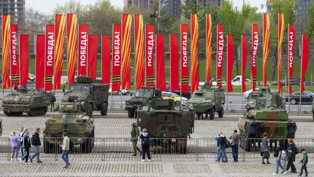 Moscow sets up exhibition of captured Western military equipment from Ukraine