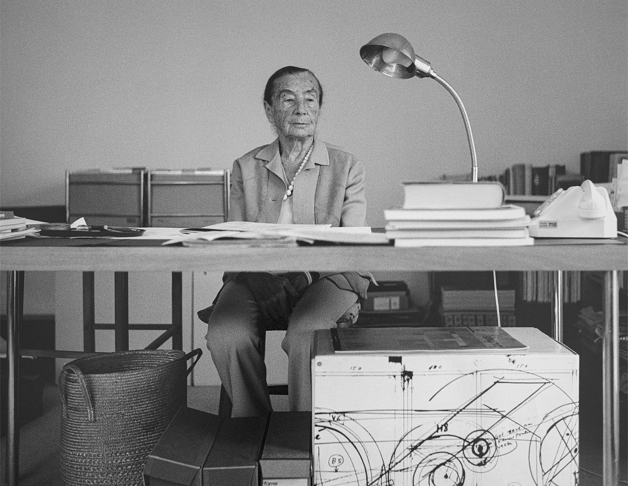 Lucia Moholy photographiée par Giorgio Hoch en 1980