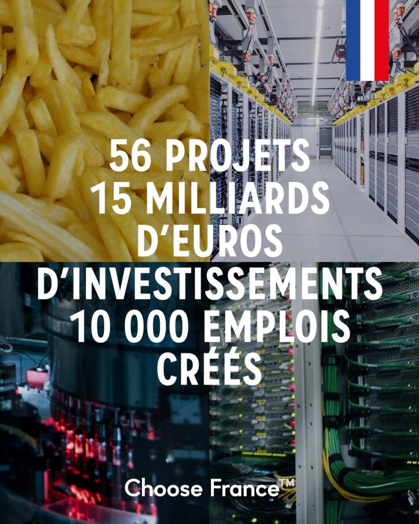 Lorsqu’un investisseur choisit la France, c’est bon pour l’emploi et pour la vie de nos régions. Voilà pourquoi je porte la stratégie #ChooseFrance qui a fait de la France le pays le plus attractif d’Europe. Nous allons battre aujourd’hui un nouveau record !…