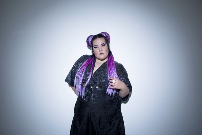 Netta Barzilai, qui a remporté le concours représentant Israël en 2018, pose pour un portrait le mardi 24 juillet 2018 à New York.