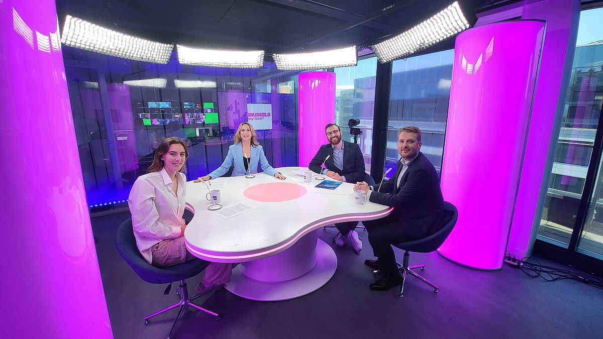Méabh Mc Mahon with Adelaide Charlier, Julian Parodi and Connor Allen