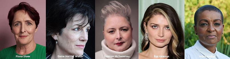 Cinq des artistes participant à The Molly Films pendant les quatre jours du festival