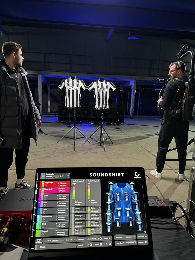 CuteCircuit teste les maillots sonores de Newcastle United