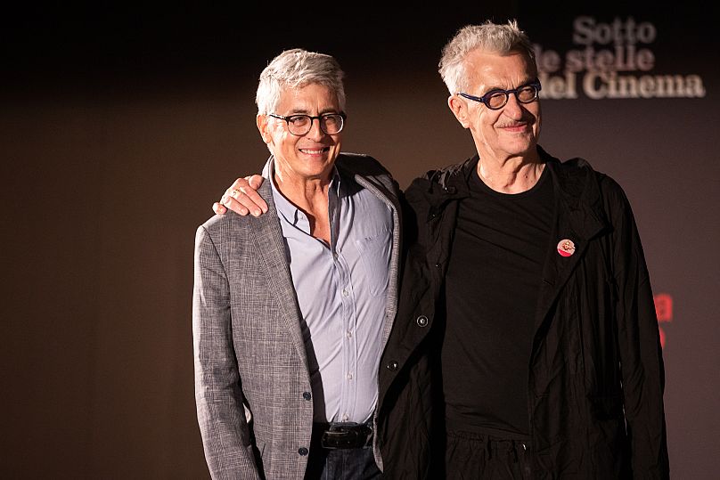 Les réalisateurs Alexander Payne et Wim Wenders 