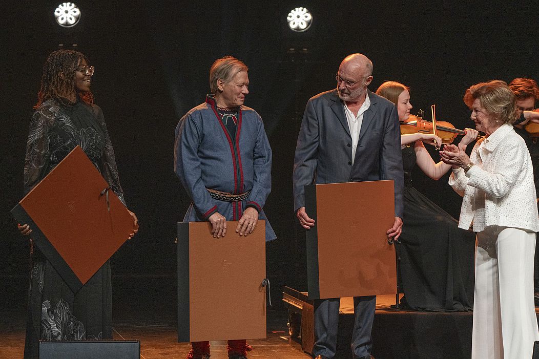 Maria Kayo Mpoyi, Tomas Colbengtson, Anselm Kiefer, la reine Sonja de Norvège. Prix d'impression de la Reine Sonja