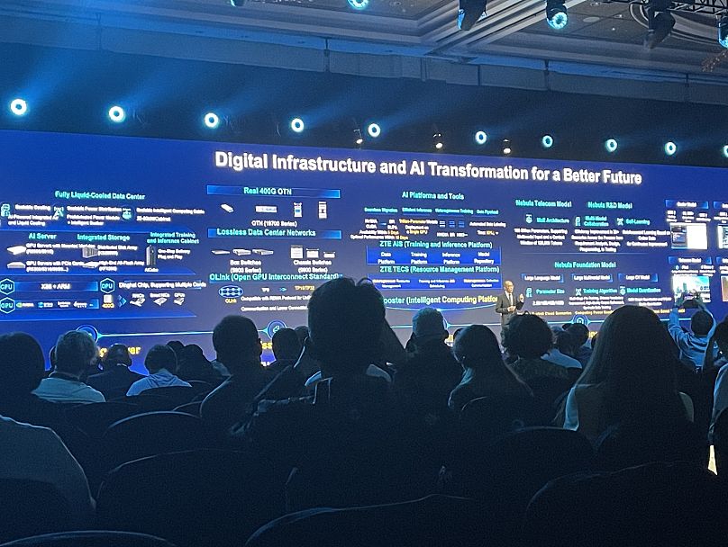 George Zhao, PDG d'Honor, prononce un discours liminaire au GSMA MWC à Shanghai