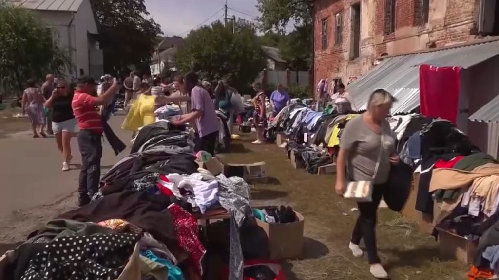 People begin to move their belongings from homes in Russia