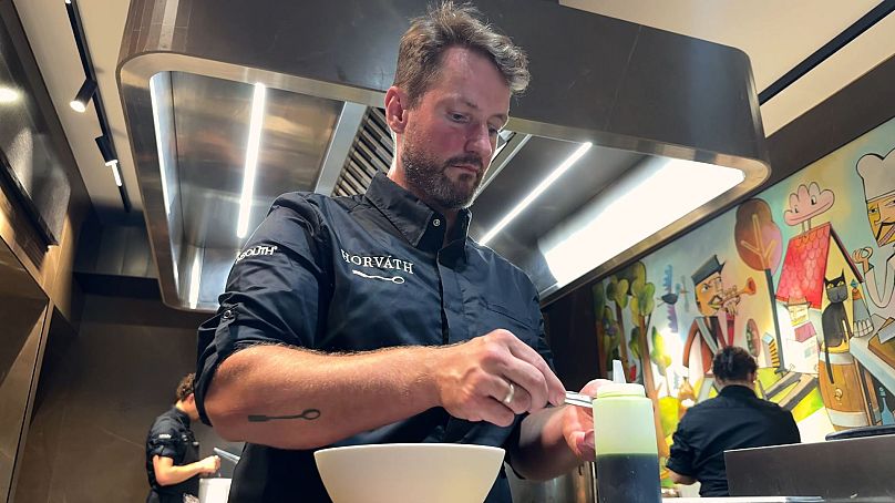 Le chef du restaurant étoilé Michelin Horváth, Sebastian Frank