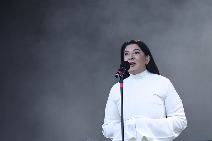 Marina Abramović à Glastonbury 2024