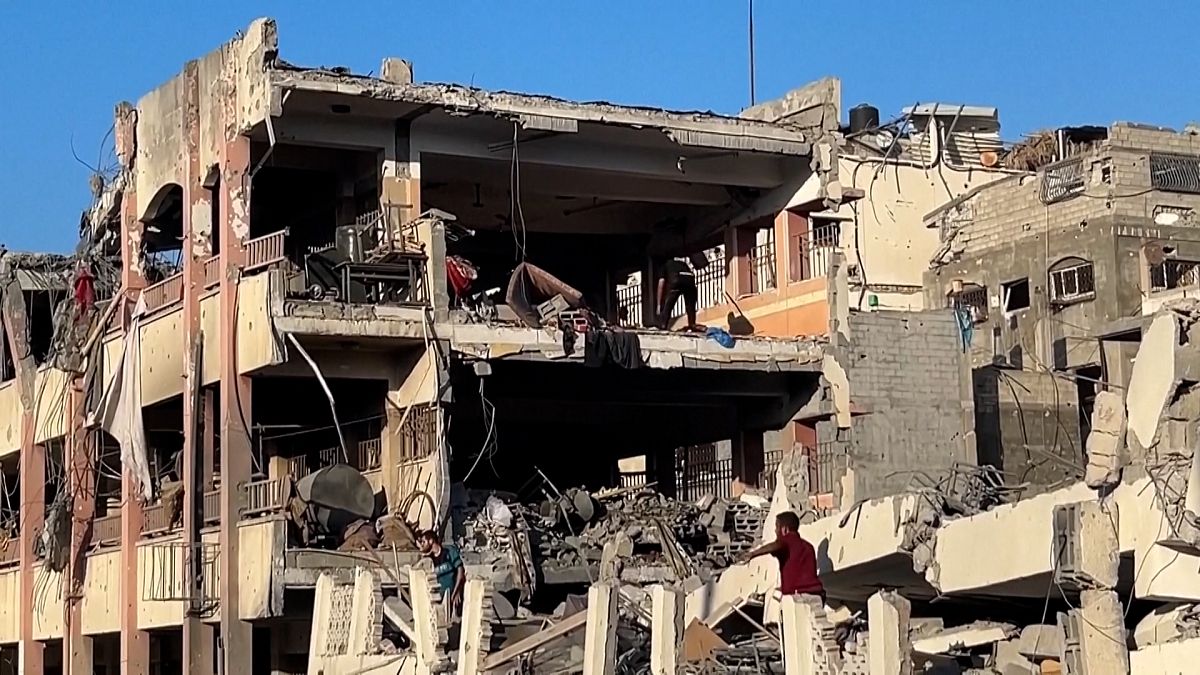 At least 16 people were killed when Israeli strikes targeted a school sheltering displaced Palestinians in Sheikh Radwan neighbourhood