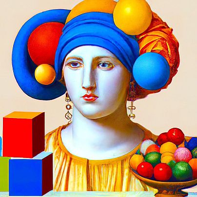 Œuvre de Pedro Sandoval réalisée avec son programme d'intelligence artificielle Zeus.