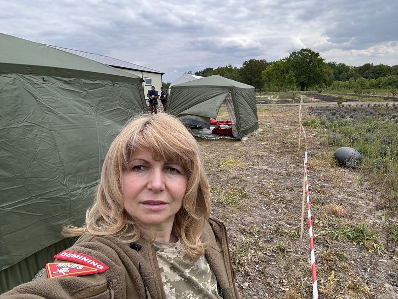 Natalia Kirkina, identifiant des munitions explosives, Irpin, région de Kiev, Ukraine