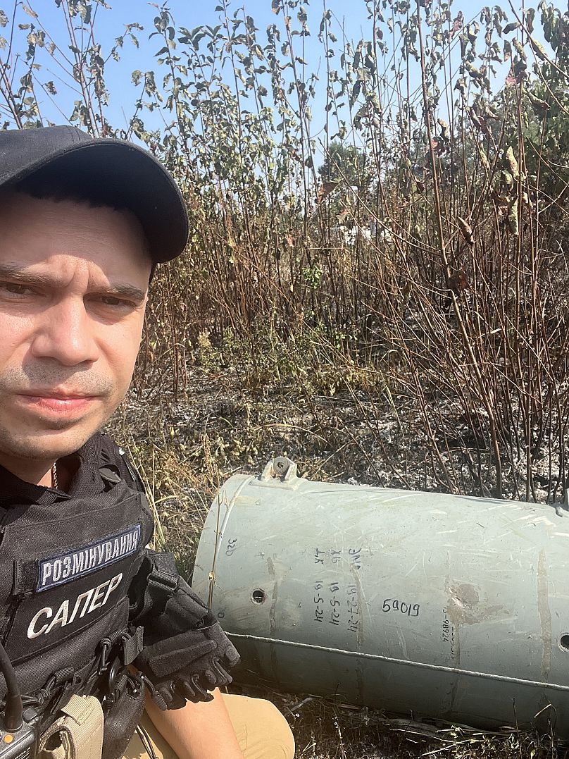 Yakiv Hanul, chef du service pyrotechnique, Irpin, région de Kiev, Ukraine