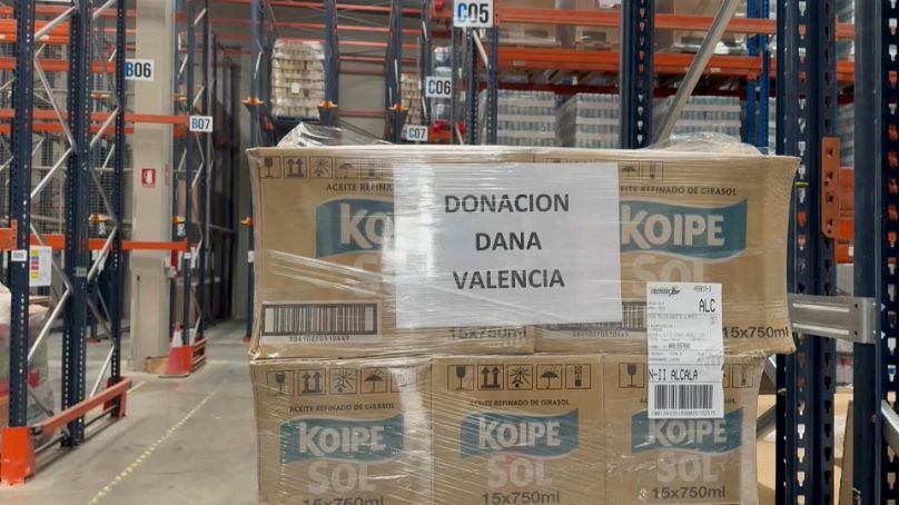 Donations pour les personnes affectées par la DANA en el Banco de Alimentos.