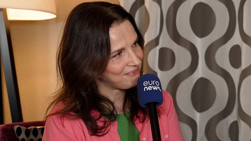 Juliette Binoche s'exprime sur Euronews Culture