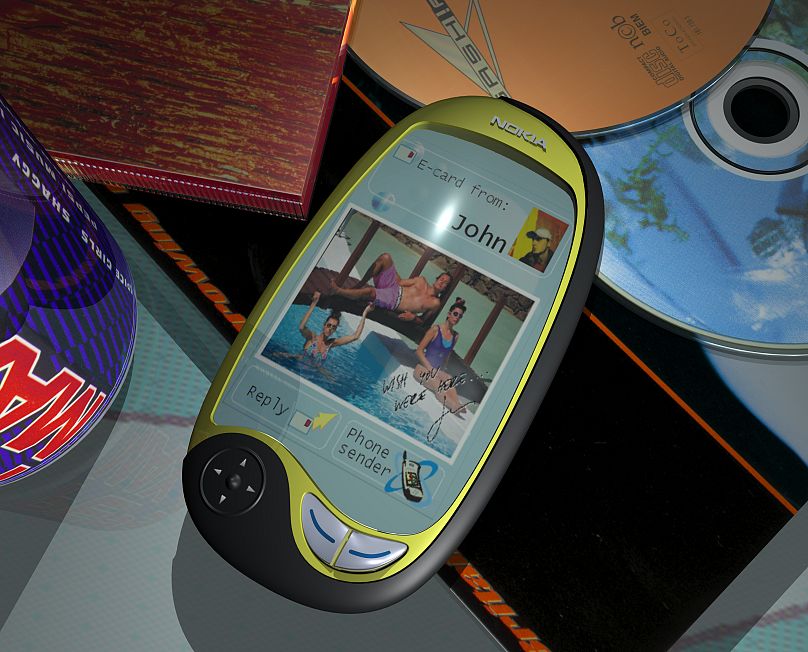 Un rendu de concept mobile Nokia de 3e génération, 1998
