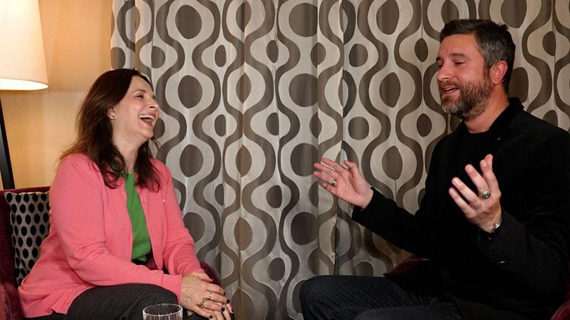 David Mouriquand d'Euronews Culture avec Juliette Binoche