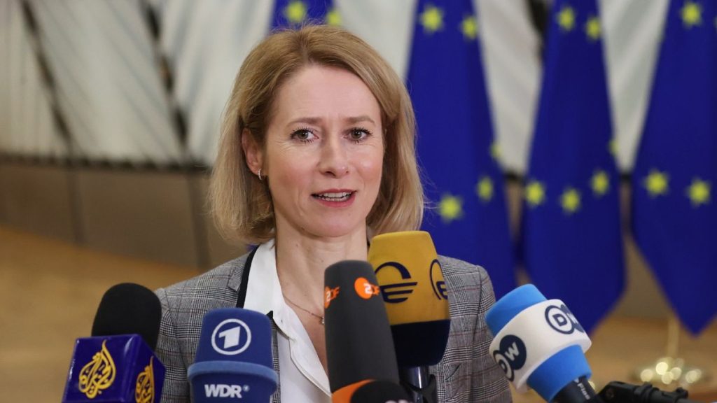 Kaja Kallas has sent a senior EU diplomat to Damascus to make contact with the provisional government.