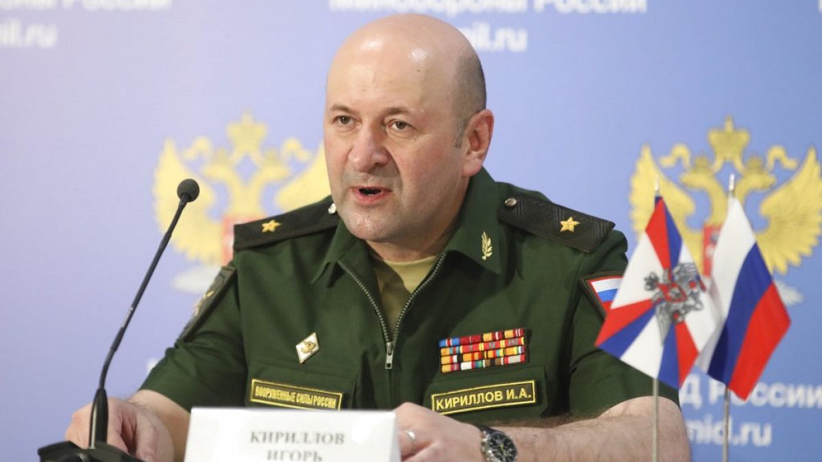 Maj. Gen. Igor Kirillov, the chief of the Russian military