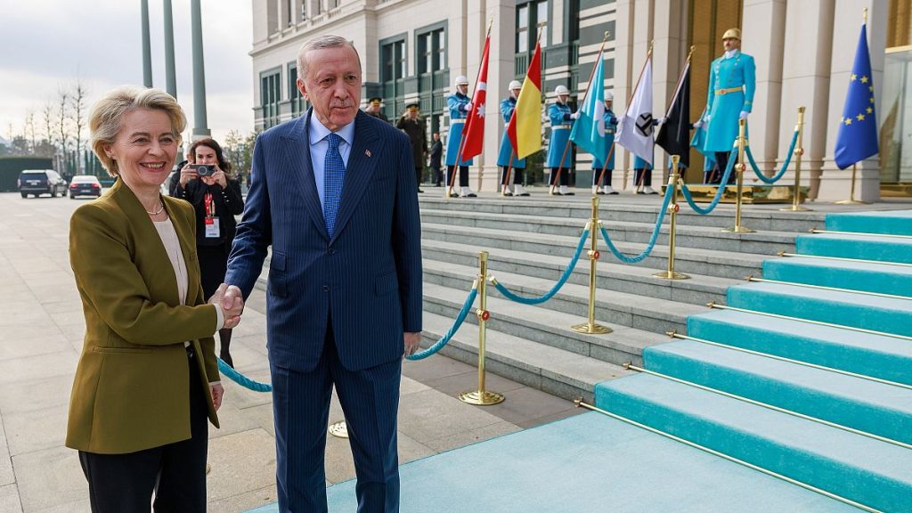European Commission President Ursula Von Der Leyen, Western leaders are visiting Turkish President Recep Tayyip Erdogan