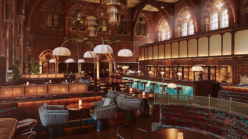 Booking Office est un grand restaurant de la gare St Pancras de Londres