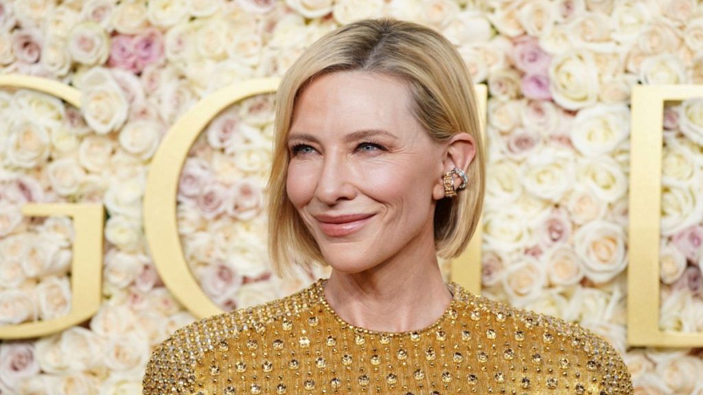 Cate Blanchett arrives at the 82nd Golden Globes on Sunday, 5 January 2025.