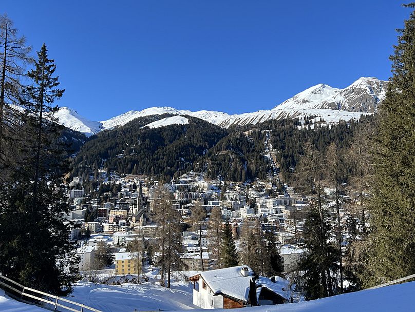 Une vue de Davos où se tient le Forum économique mondial - 21 janvier 2025.