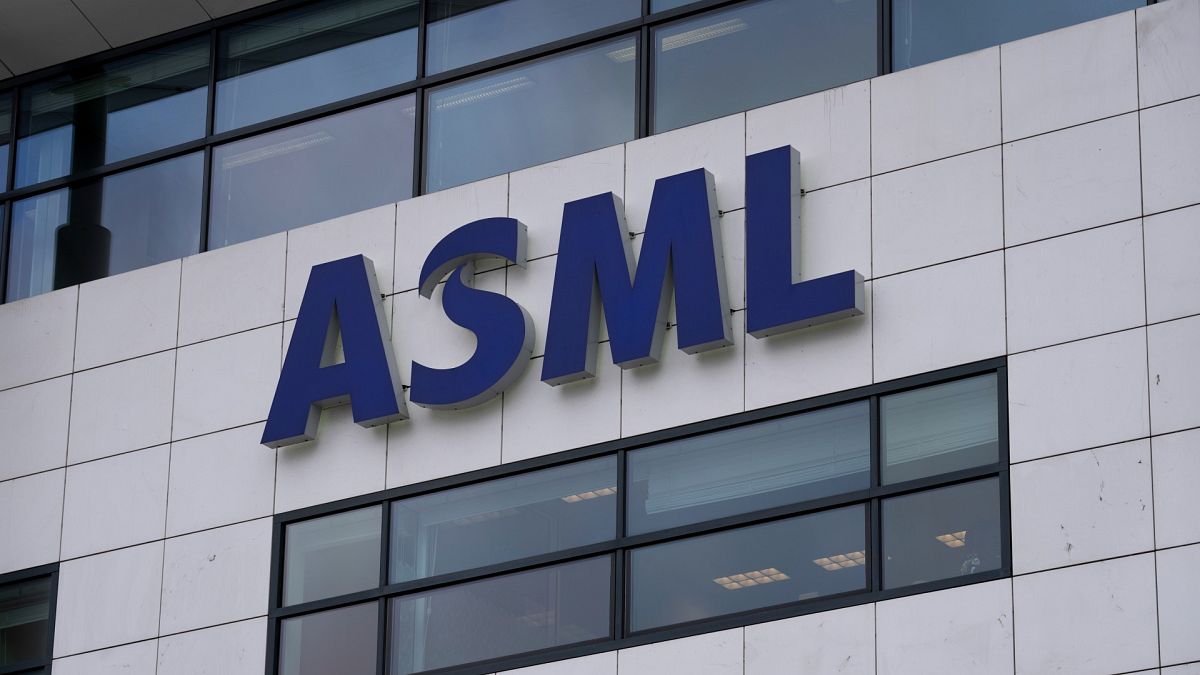 Exterior view of the head office of ASML, a leading maker of semiconductor production equipment, in Veldhoven, Netherlands, Monday, Jan. 30, 2023.