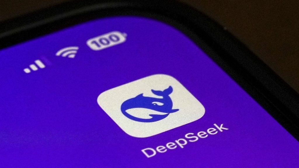 The Icon for the smartphone apps DeepSeek is seen on a smartphone screen in Beijing, Tuesday, Jan. 28, 2025.