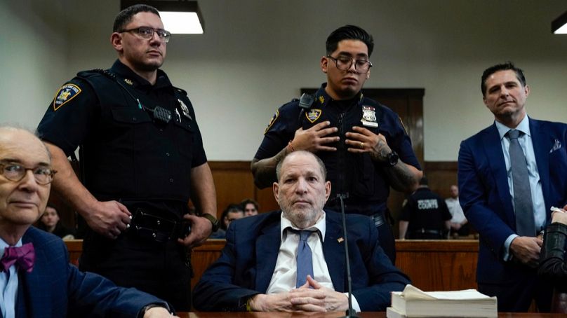 L'ancien producteur de films Harvey Weinstein assiste à une audience avant son nouveau procès à la Cour suprême de l'État à New York, le mercredi 29 janvier 2025.