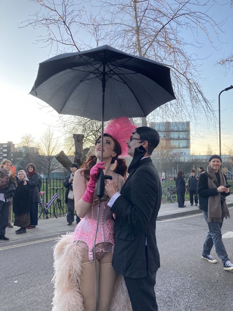 Belle de Beauvoir et son partenaire de cabaret Enrico Touché