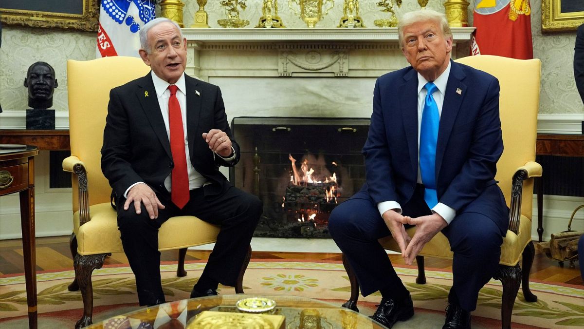 President Donald Trump meets with Israel