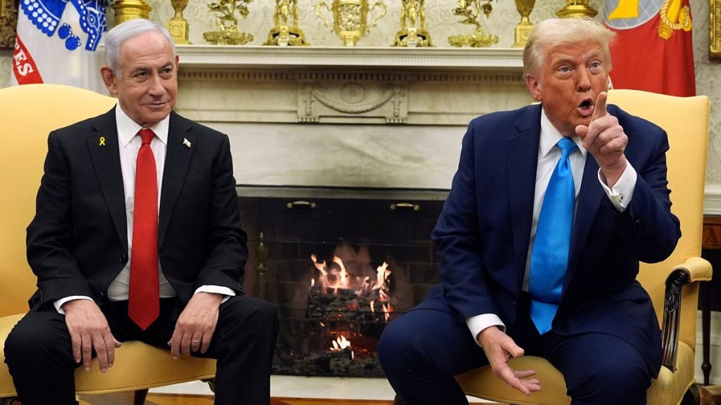 President Donald Trump meets with Israel