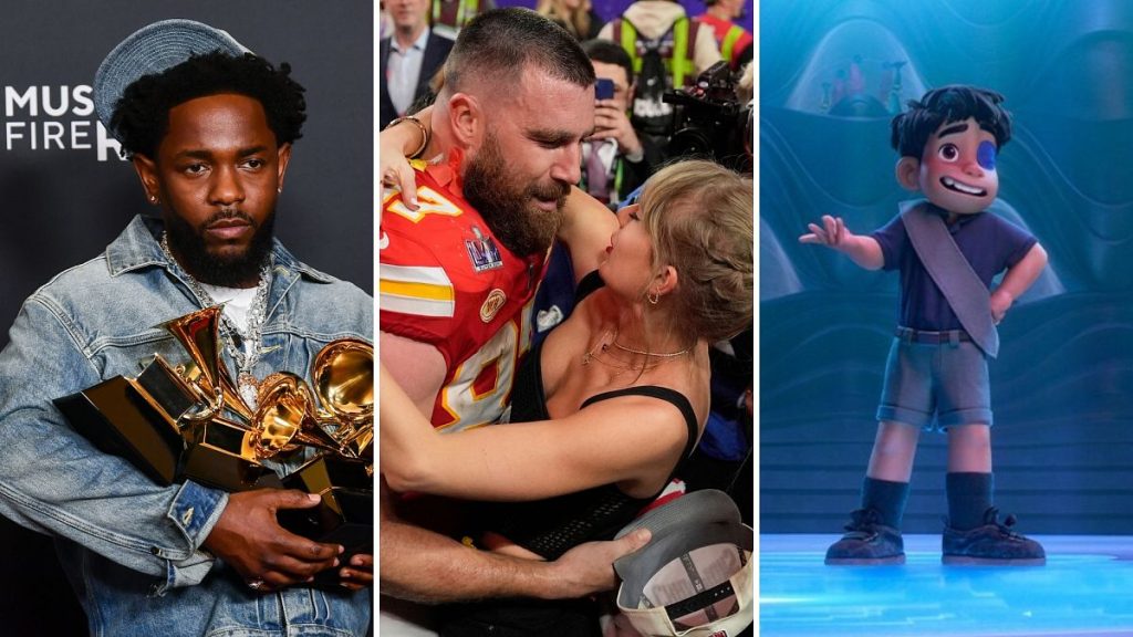 Kendrick Lamar; Travis Kelce & Taylor Swift; Elio