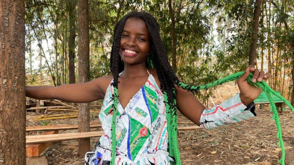 Kenyan Truphena Muthoni attempts world-record breaking tree-hugging marathon