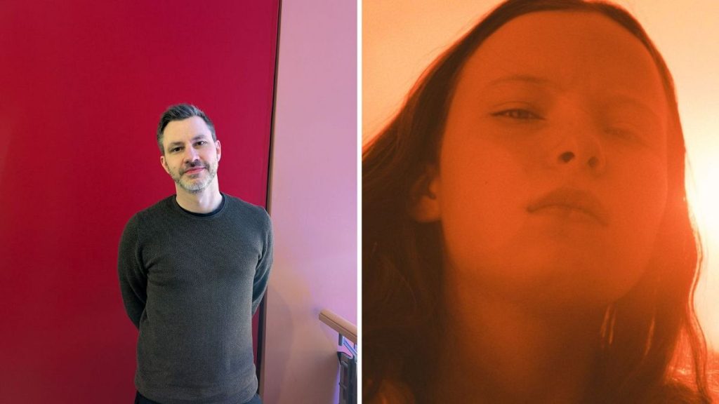 Filmmaker Frédéric Hambalek and a still from