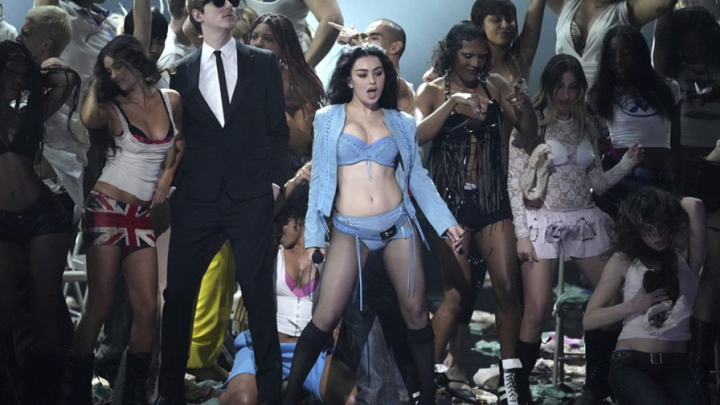 Charli XCX performs with The Dare during the 67th annual Grammy Awards