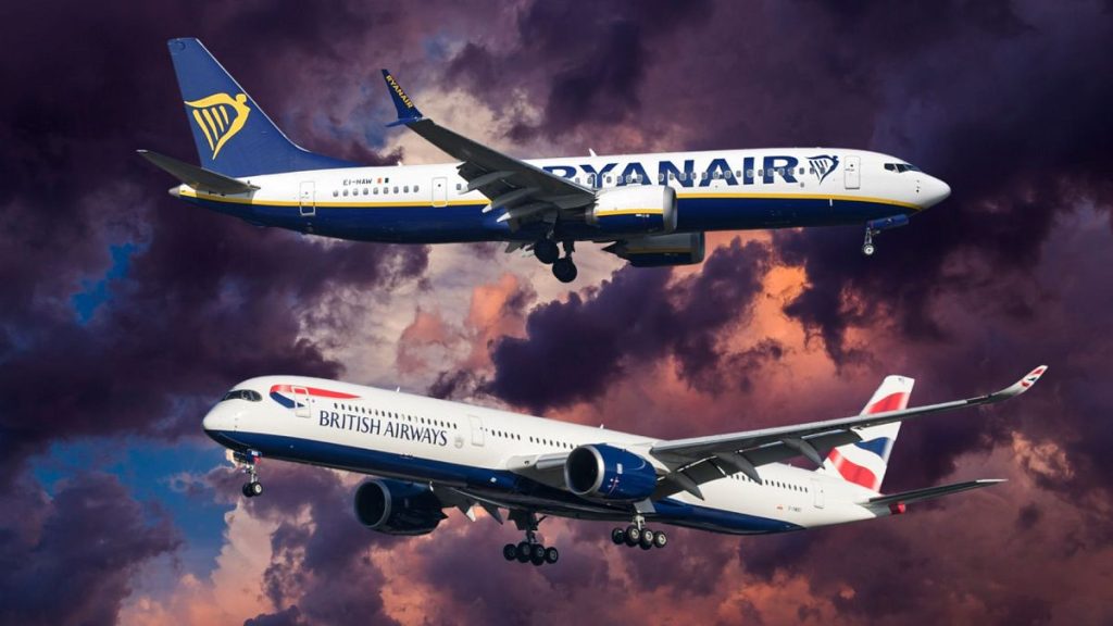 BA and Ryanair have been named and shamed as the worst airlines.