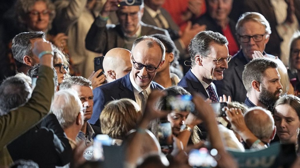 CDU candidate for Chancellor Friedrich Merz ahead of the election.
