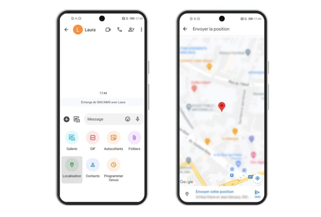Comment envoyer votre position par SMS Android
