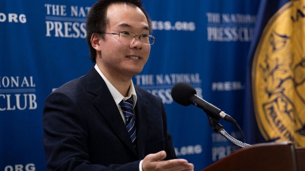 Dong Yifu, the son of imprisoned Chinese veteran journalist Dong Yuyu speaks about his father