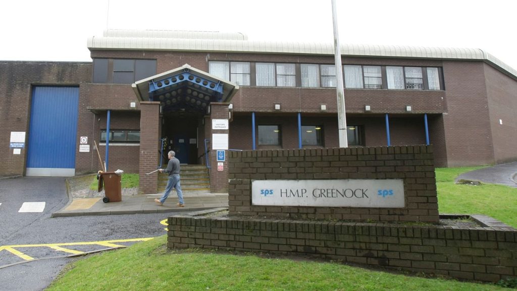 Greenock Prison in Greenock, Scotland.