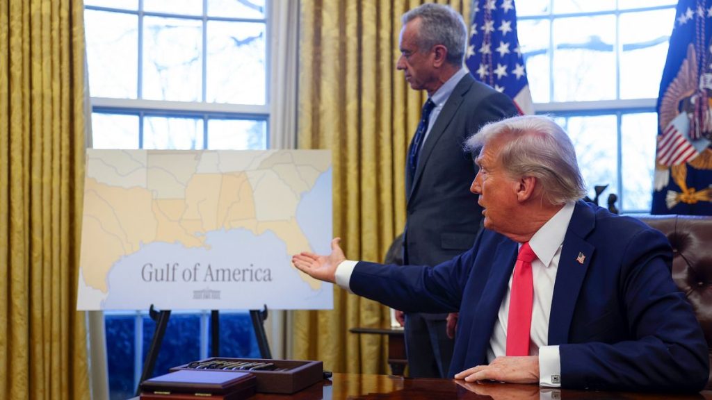 US President Donald Trump and Health Secretary Robert F. Kennedy Jr are pictured in the White House