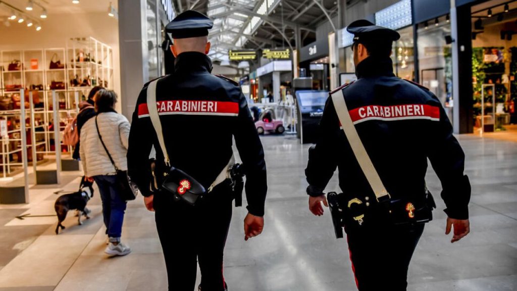 FILE: Carabinieri officers patrol in Assago, on the outskirts of Milan, Italy, Friday Oct. 28, 2022.