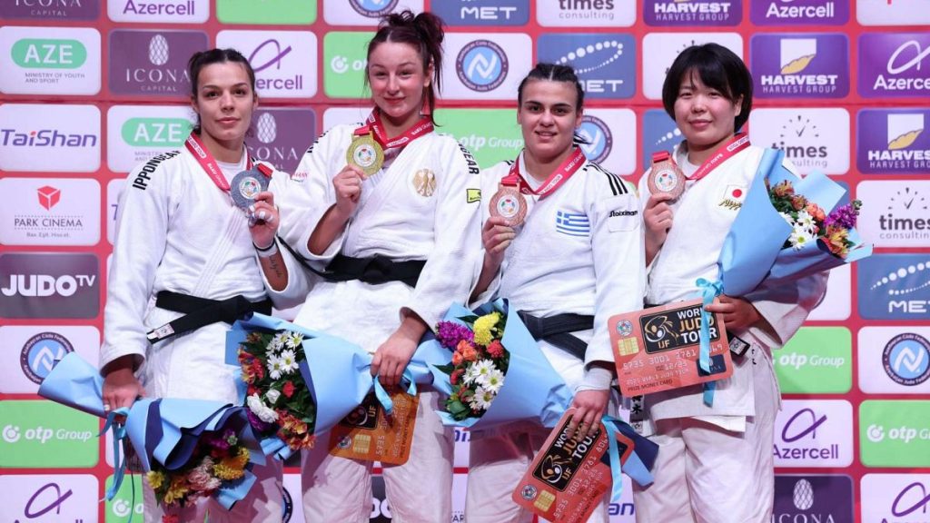 The gold and silver medals in the -78 kg category were shared by the German representatives.
