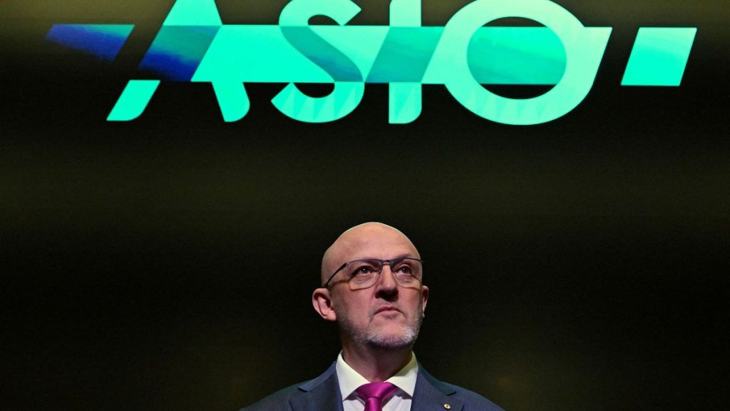 ASIO Director General Mike Burgess poses for a portrait ahead of his annual threat assessment speech at ASIO headquarters in Canberra, 19 Feb, 2025.